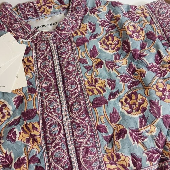 Anthropologie Antik Batik Vineyard Quilted Jacquard Jacket - Picture 10 of 11